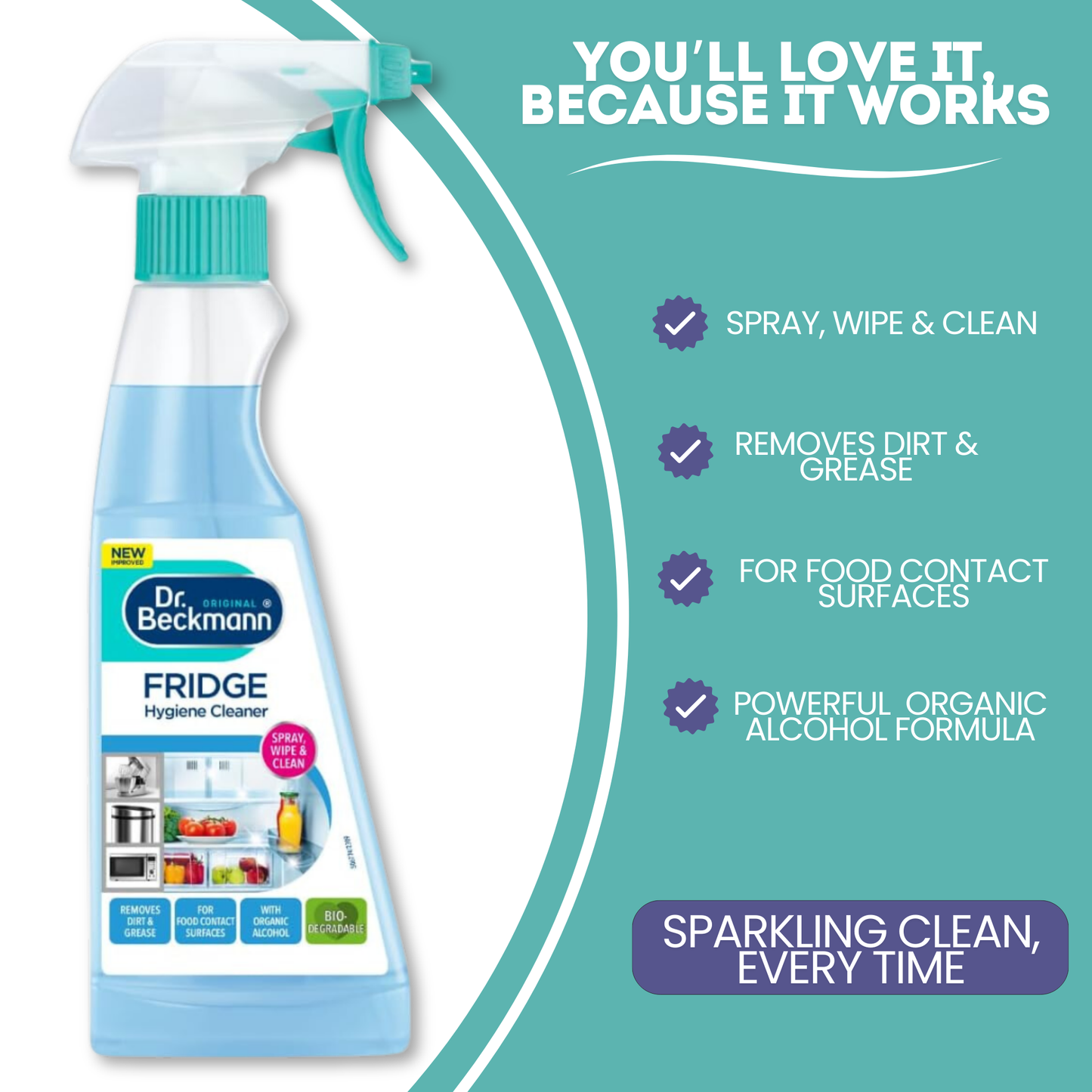 Fridge Hygiene Cleaner Set – Odour Absorber, Deodorisers & Cleaning Tool