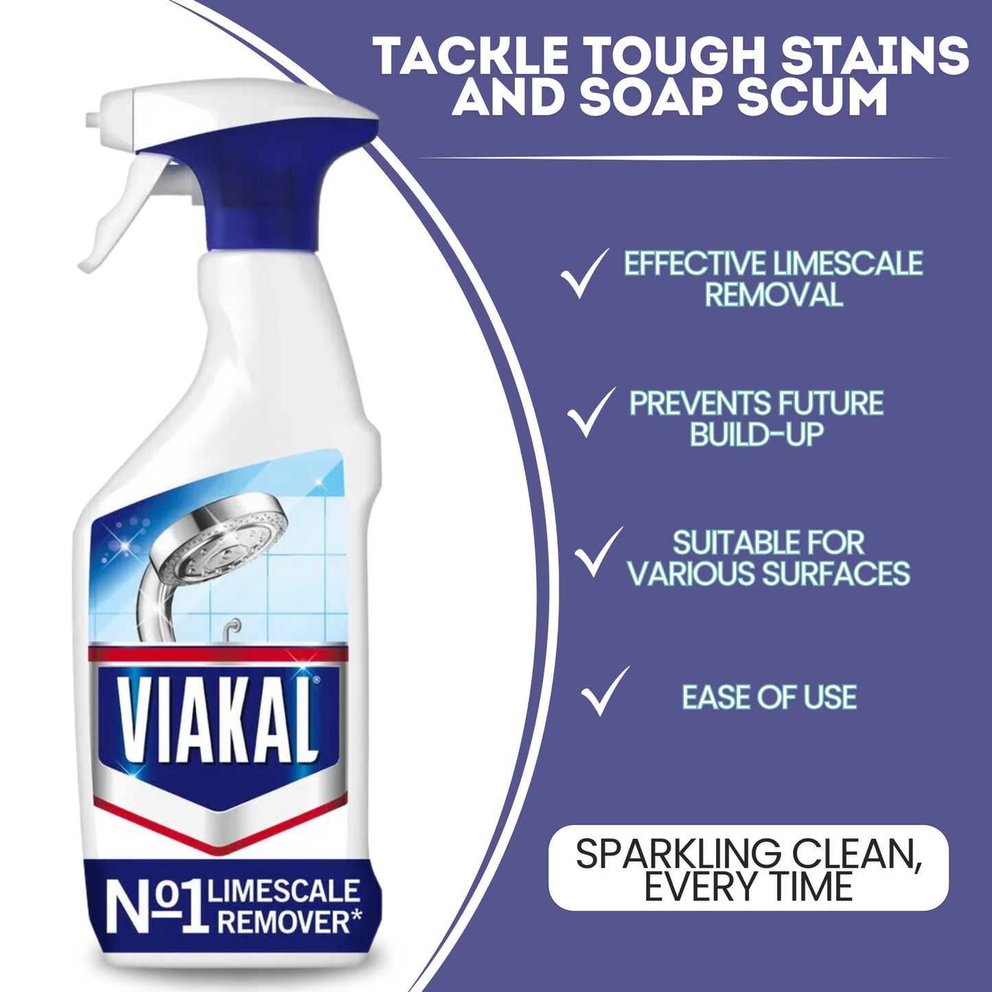 Vikal Limescale Remover & Neutradol Air Freshener Set – Bathroom Cleaner, Kitchen Spray & Odour Eliminator with Cleaning Brush