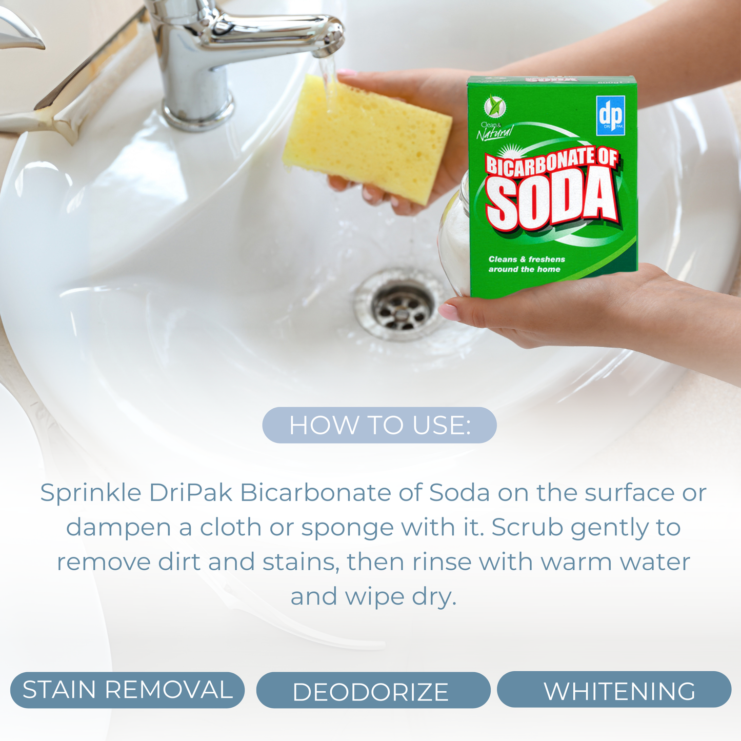 Natural Cleaning Kit - Bicarbonate of Soda & White Vinegar with Tools