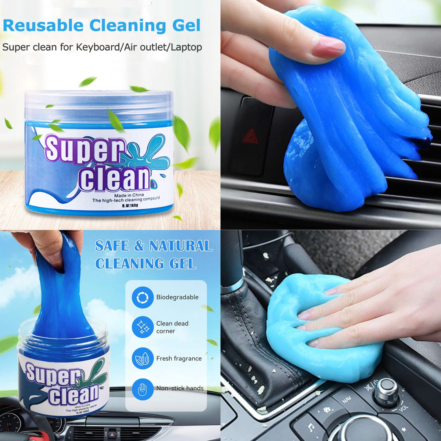 Car Interior Cleaning Kit | Armor All Wipes, Air Freshener & Cleaning Gel