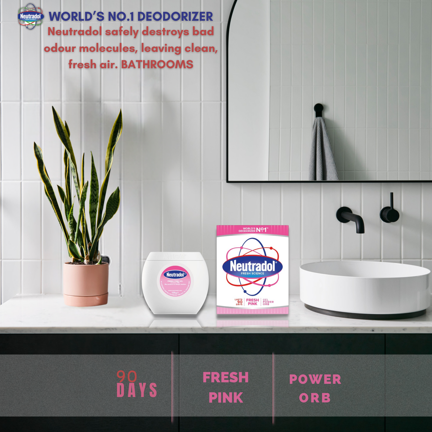 Neutradol Gel Power Orbs 6-Pack & Silicone Drain Protectors | Odour Eliminator & Hair Catcher Bundle