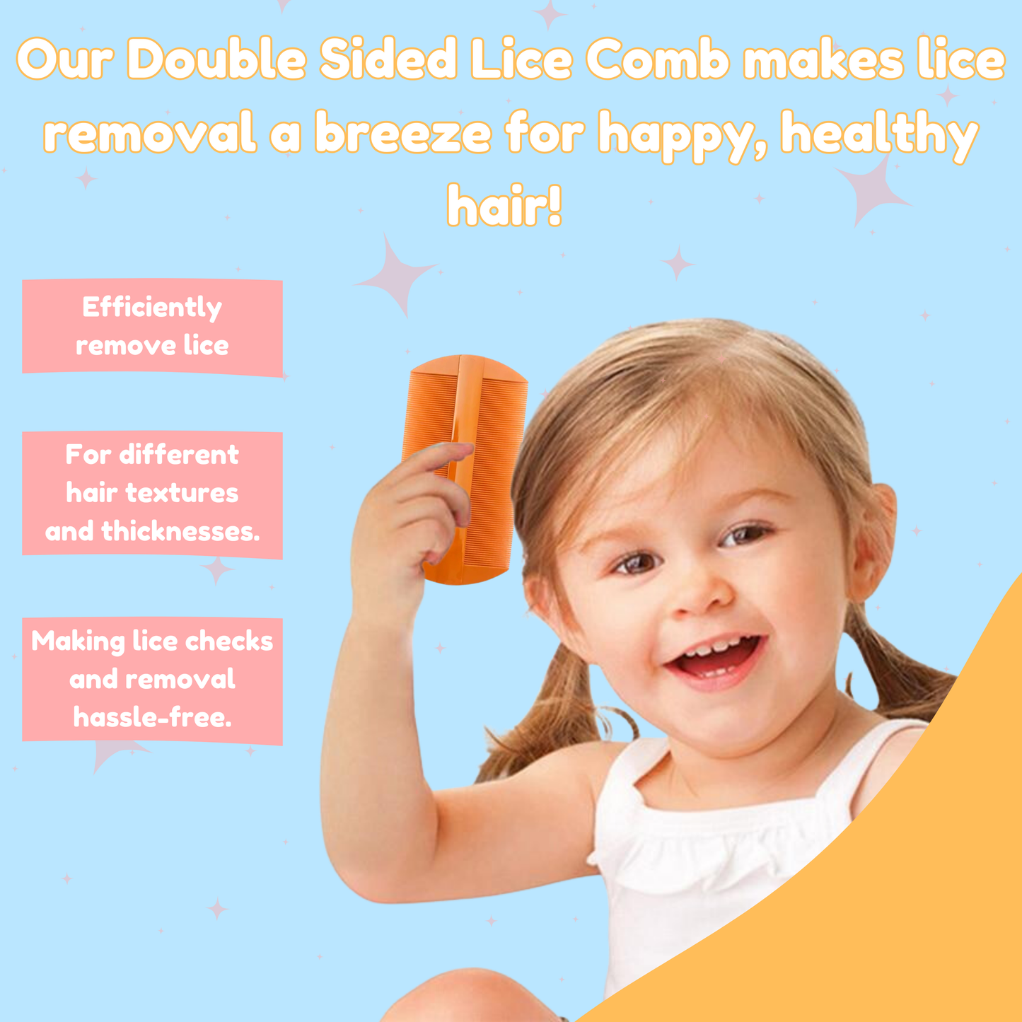 Vosene Kids 3-in-1 Lice Repellent Shampoo 250ml + Apple & Lemon Spray 150ml – Natural Head Lice Treatment for Children with Nit Comb