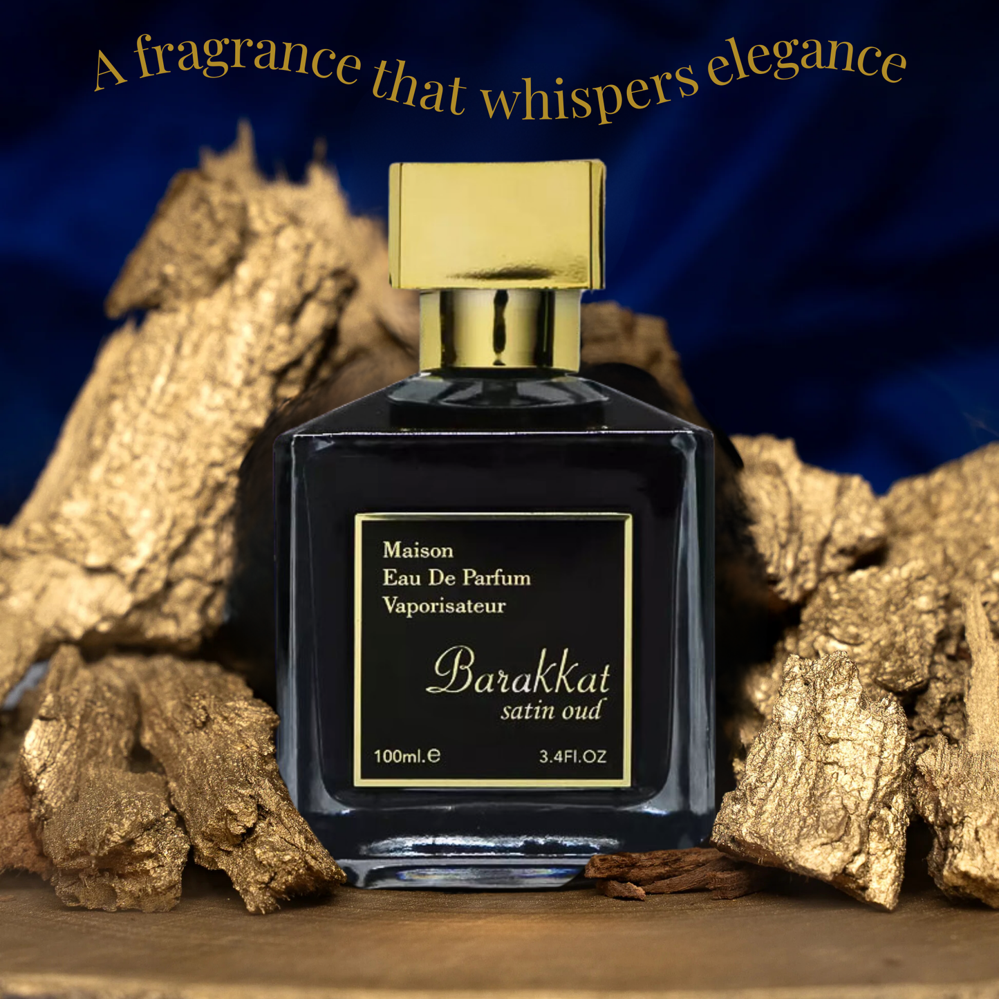 Barakkat Satin Oud Maison Eau de Parfum 100ml + 3 Mini Atomisers – Luxury Arab Perfume Inspired by Baccarat Rouge 540, Dubai Gift Set