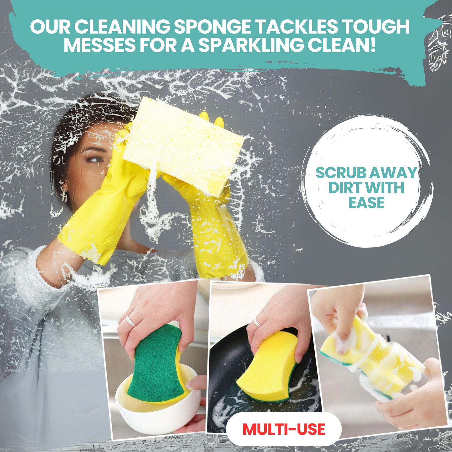 Astonish Bathroom Cleaner Spray & Bathroom Cleaning Tools – 5-Piece Set