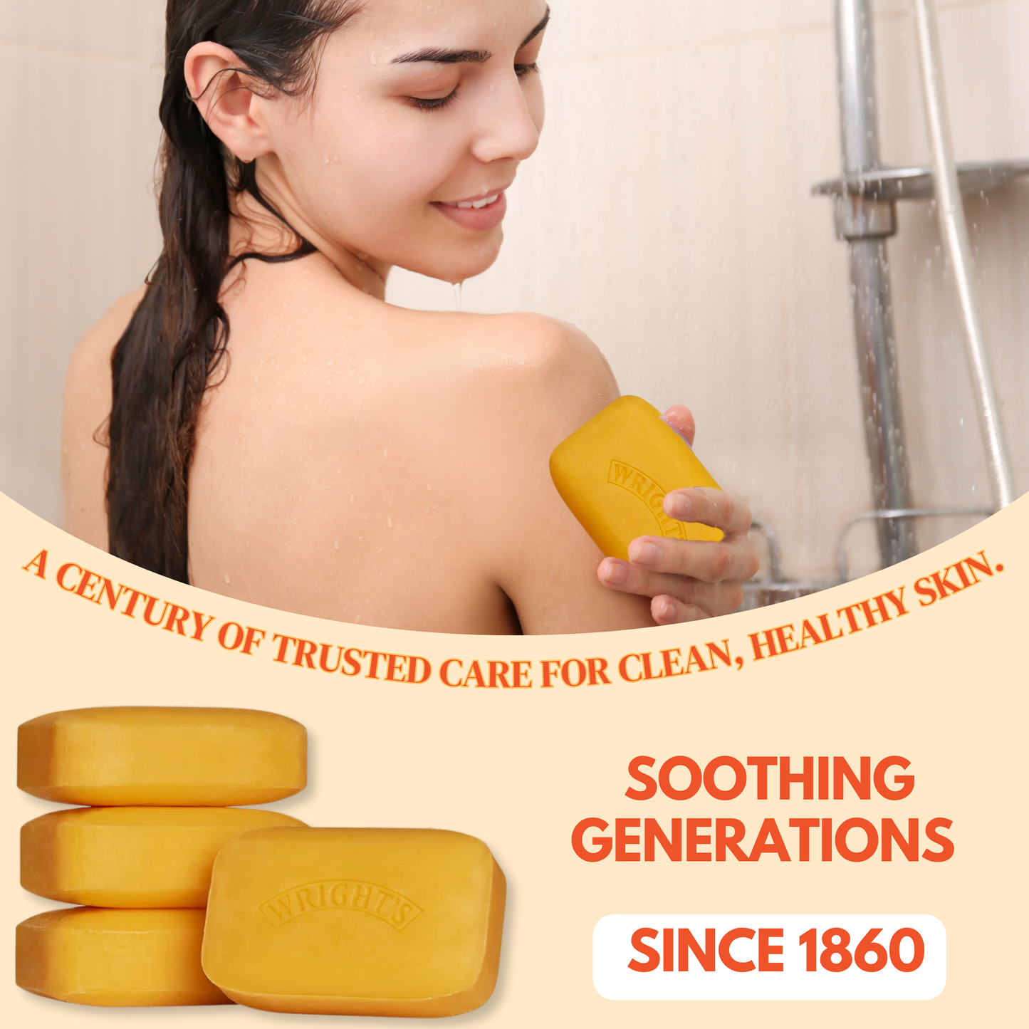 Wrights Coal Tar Soap 125g Multipack + Soap Dish – Antibacterial, Travel-Ready